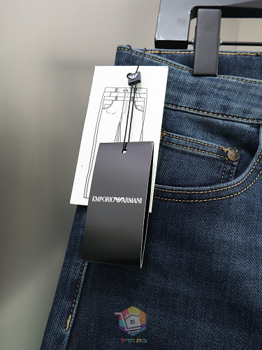 ג'ינס Emporio Armani בגזרה ישרה, כחול כהה, תמונה 4