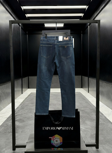 ג'ינס Emporio Armani בגזרה ישרה, כחול כהה, תמונה 6