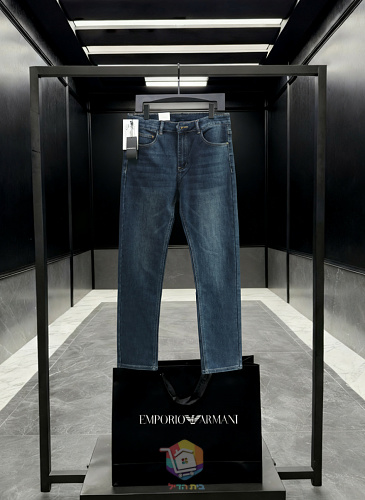 ג'ינס Emporio Armani בגזרה ישרה, כחול כהה, תמונה 7