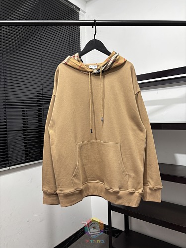 קפוצ'ון Burberry עם בטנת משבצות בקפוצ'ון, שחור, לבן או קאמל, תמונה 10