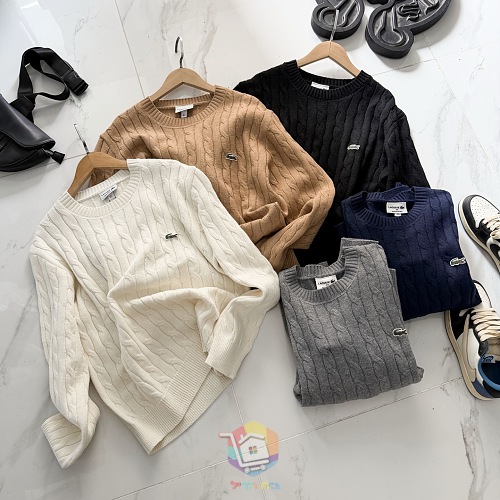 סוודר סריג צמות Lacoste, בחמישה גוונים, תמונה 10