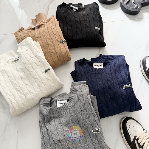 סוודר סריג צמות Lacoste, בחמישה גוונים, תמונה 11
