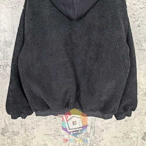 ז'קט רוח Balenciaga עם ברדס, שחור ולבן 9