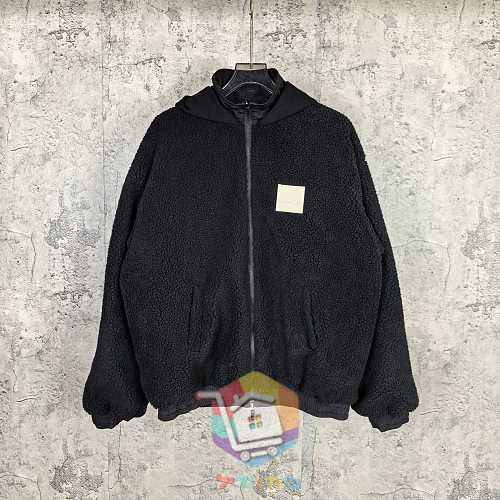 ז'קט רוח Balenciaga עם ברדס, שחור ולבן 11