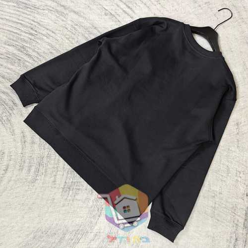 סווטשירט Burberry עם הדפס לוגו, לבן, שחור 17