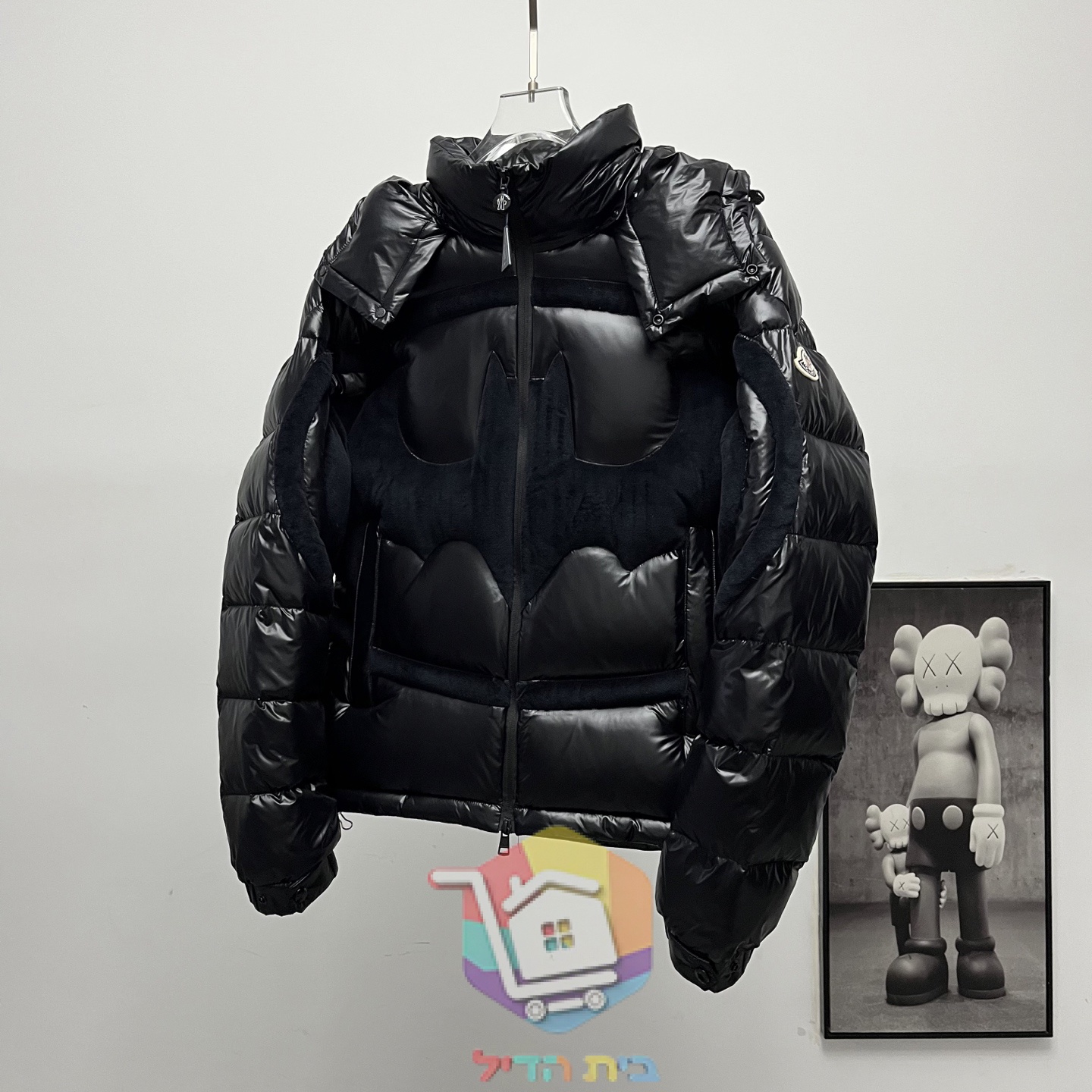 מעיל פוך Moncler שחור מבריק
