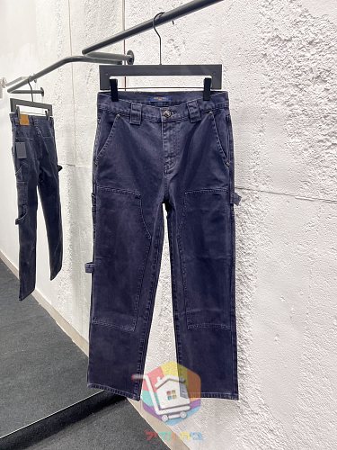 Denim-Set Louis Vuitton in Indigo, Jacke und Hose 17
