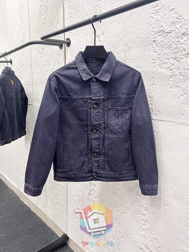 Denim-Set Louis Vuitton in Indigo, Jacke und Hose 25