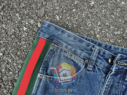 Jeans Gucci mit Seitenstreifen in zwei Farben 13
