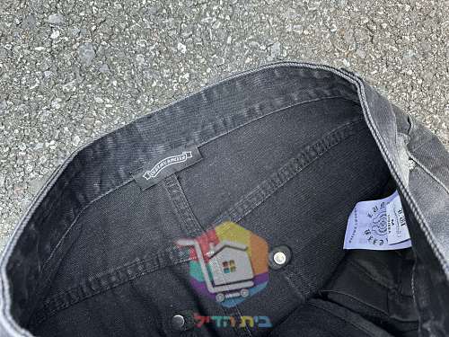 Jeans Chrome Hearts mit weitem Bein und Rissen, zwei Farben 5