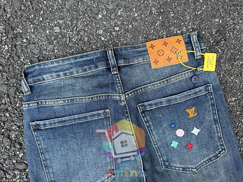 Straight-Jeans Louis Vuitton in gewaschener Optik 3