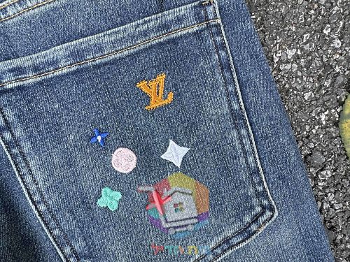 Straight-Jeans Louis Vuitton in gewaschener Optik 11