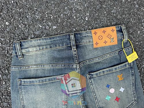Straight-Jeans Louis Vuitton in gewaschener Optik 14
