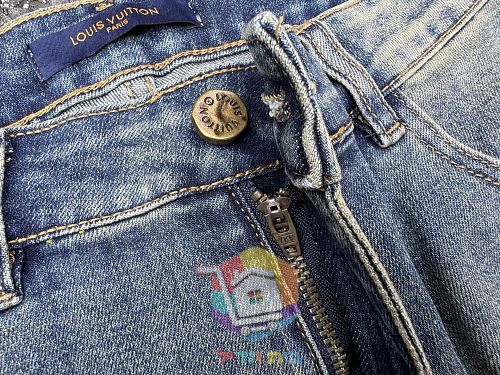 Straight-Jeans Louis Vuitton in gewaschener Optik 15