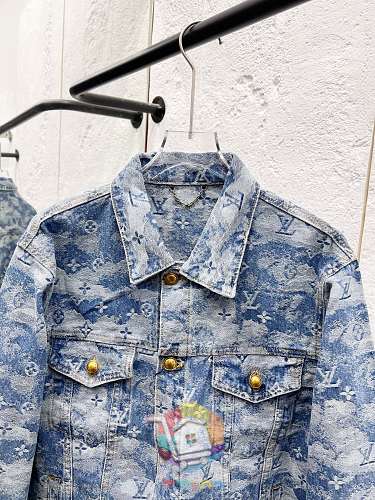 Denim-Set Louis Vuitton in Monogram, Jacke und Hose 11