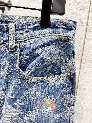 Denim-Set Louis Vuitton in Monogram, Jacke und Hose 16