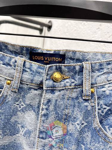 Denim-Set Louis Vuitton in Monogram, Jacke und Hose 18