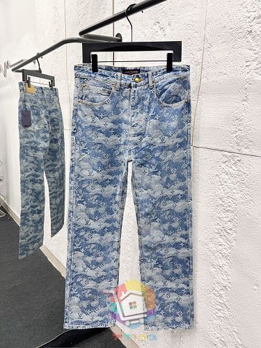 Denim-Set Louis Vuitton in Monogram, Jacke und Hose 21