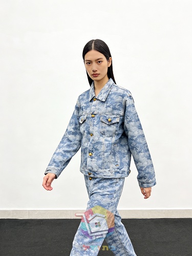 Denim-Set Louis Vuitton in Monogram, Jacke und Hose 25