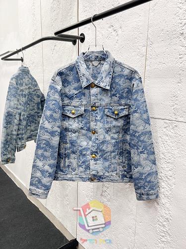 Denim-Set Louis Vuitton in Monogram, Jacke und Hose 26