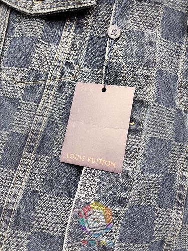 Jeansjacke Louis Vuitton mit Damier-Muster 2