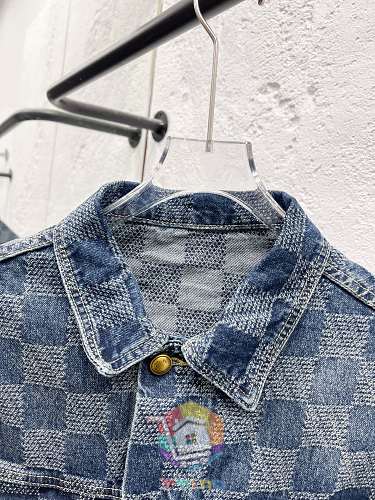 Jeansjacke Louis Vuitton mit Damier-Muster 4