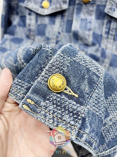 Jeansjacke Louis Vuitton mit Damier-Muster 6