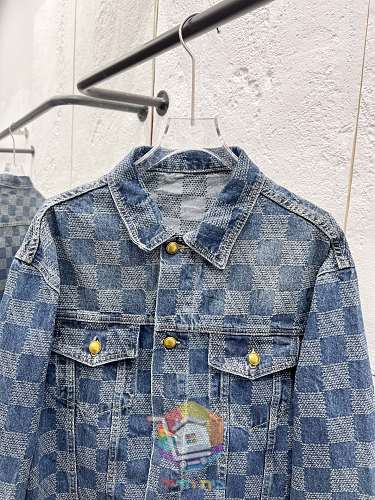 Jeansjacke Louis Vuitton mit Damier-Muster 7