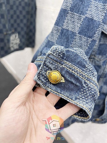 Jeansjacke Louis Vuitton mit Damier-Muster 8