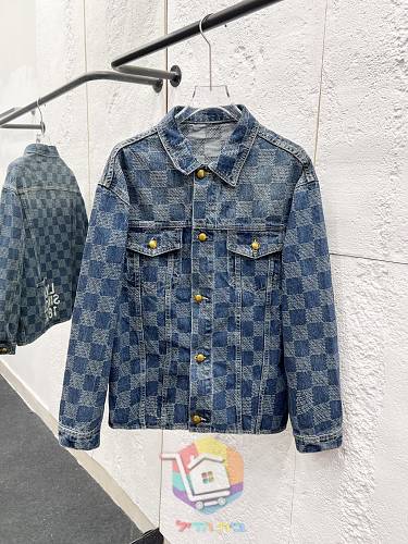 Jeansjacke Louis Vuitton mit Damier-Muster