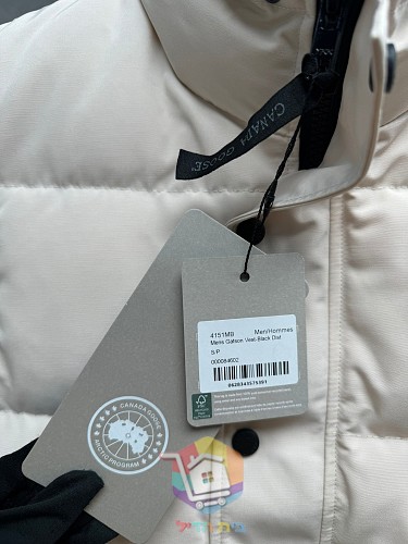 וסט פוך Canada Goose, שמנת, שחור 32