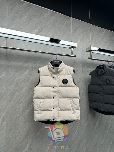 וסט פוך Canada Goose, שמנת, שחור 36