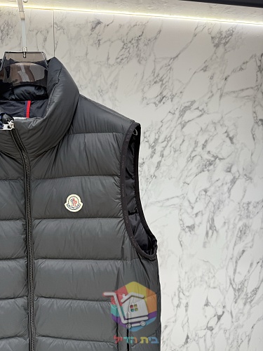 וסט פוך Moncler Contrin, שמנת, שחור 4