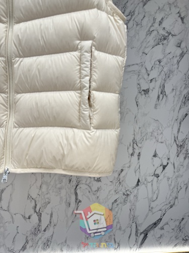וסט פוך Moncler Contrin, שמנת, שחור 12