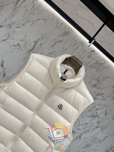 וסט פוך Moncler Contrin, שמנת, שחור 15