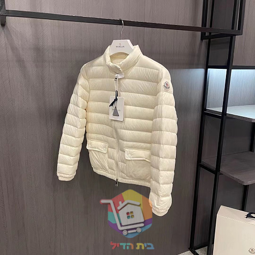 מעיל פוך קצר Moncler Lans לנשים, שחור, שמנת, ורוד 17