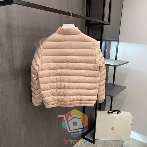 מעיל פוך קצר Moncler Lans לנשים, שחור, שמנת, ורוד 19
