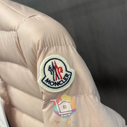 מעיל פוך קצר Moncler Lans לנשים, שחור, שמנת, ורוד 24