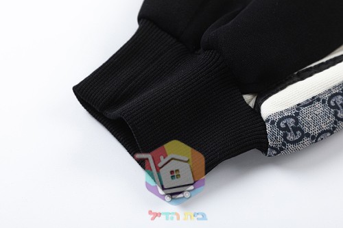 Pantalón de chándal Gucci con franja de logo, negro 2