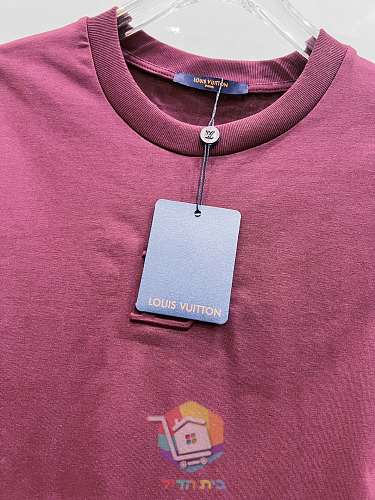 T-shirt Louis Vuitton con logo in rilievo, viola 6