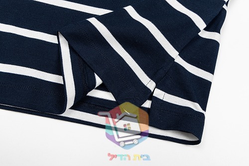 חולצת פולו Polo Ralph Lauren בפסים, כחול כהה ולבן 2
