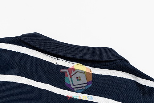 חולצת פולו Polo Ralph Lauren בפסים, כחול כהה ולבן 13