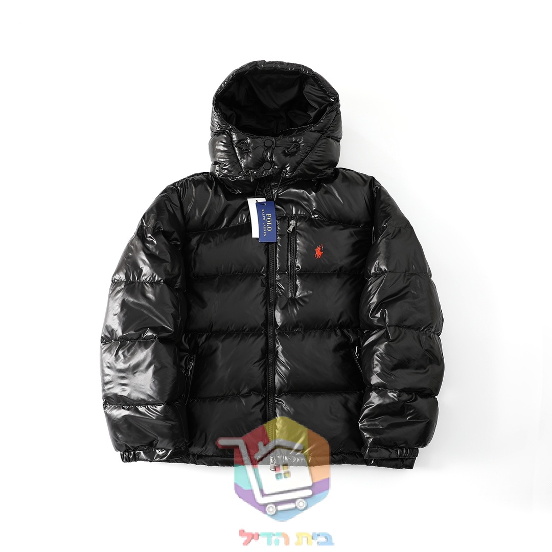 ז'קט פוך Polo Ralph Lauren Gorham מבריק שחור