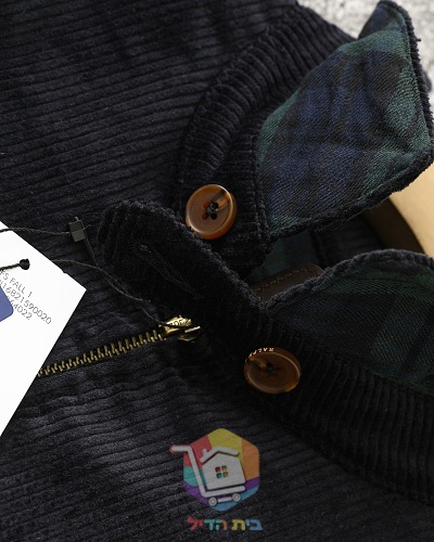 ז'קט קורדרוי Polo Ralph Lauren עם בטנה משובצת, שחור, חום 4