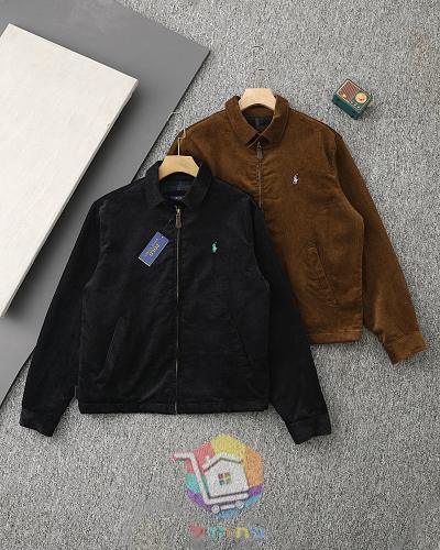 ז'קט קורדרוי Polo Ralph Lauren עם בטנה משובצת, שחור, חום 23