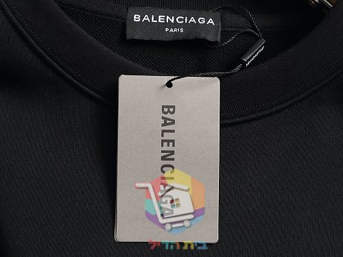 Felpa Balenciaga con stampa poker, nero o bianco 7