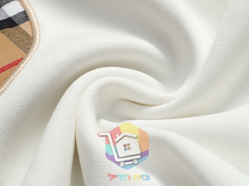 סווטשירט Burberry עם מונוגרם TB שחור, לבן 14