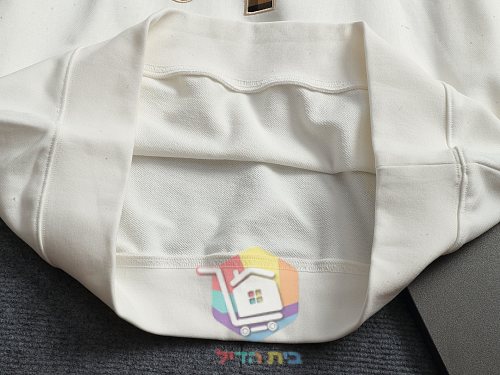 סווטשירט Burberry עם מונוגרם TB שחור, לבן 15