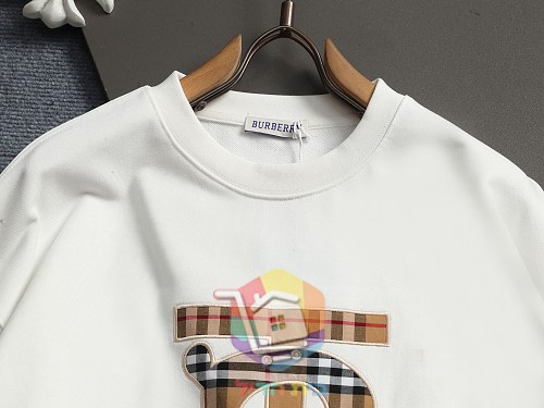 סווטשירט Burberry עם מונוגרם TB שחור, לבן 20