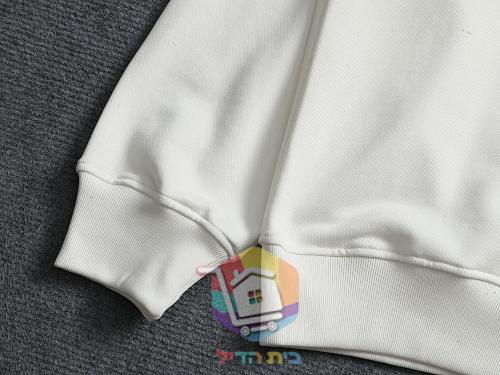 סווטשירט Prada עם לוגו משולש, שחור, לבן 21